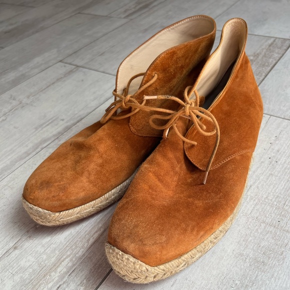 Christian Louboutin Other - CHRISTIAN LOUBOUTIN CADAQUES FLAT VEAU VELOURS IN FAUVE SIZE 41 MENS 10